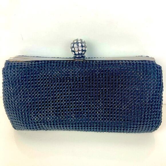 WHITING & DAVIS Crystal Ball Clutch in Black - $310. - Picture 2 of 12